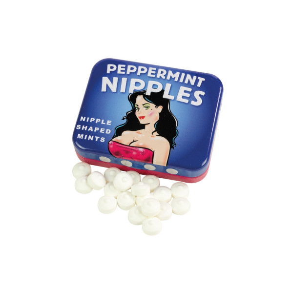 Boite de bonbons à la menthe en forme de seins, sans sucre 